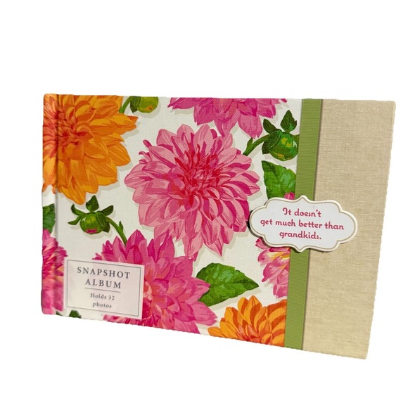 Vintage Hallmark  EDY2000 Photo Album Scrapbook Summer Bloom‎ Floral -Grandkids - Picture 1 of 7